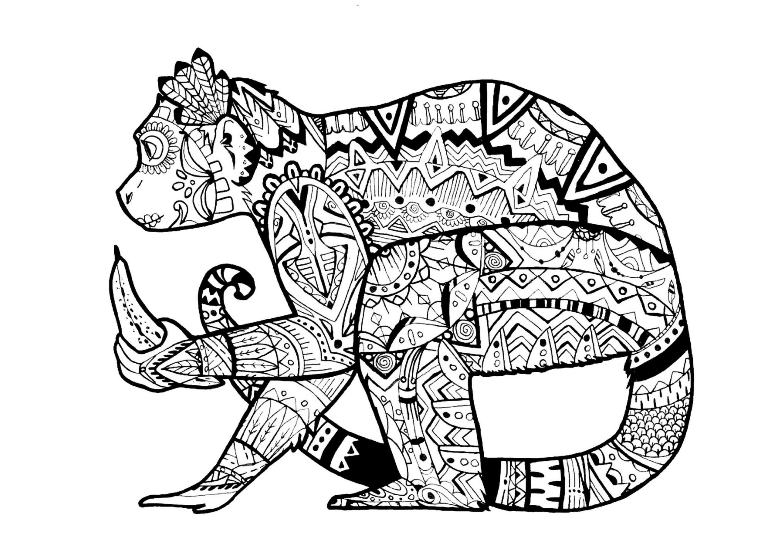 Mandala Monkey Holding Banana Coloring Page Mandalas