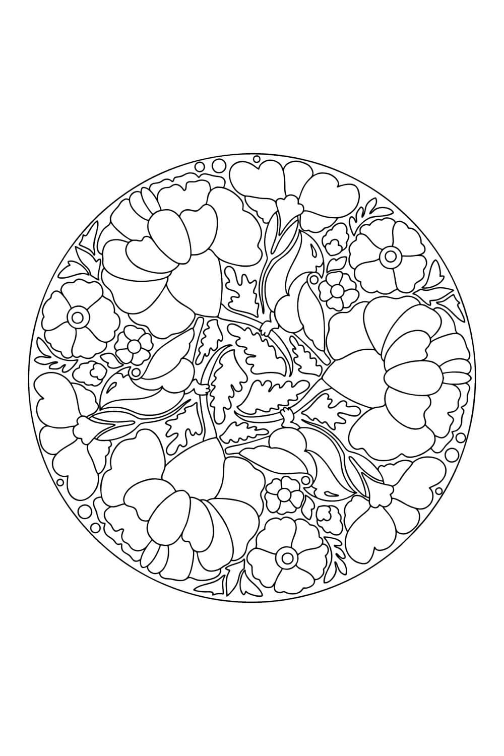 Mandala Bird Coloring Page - Sheet 4 Mandalas