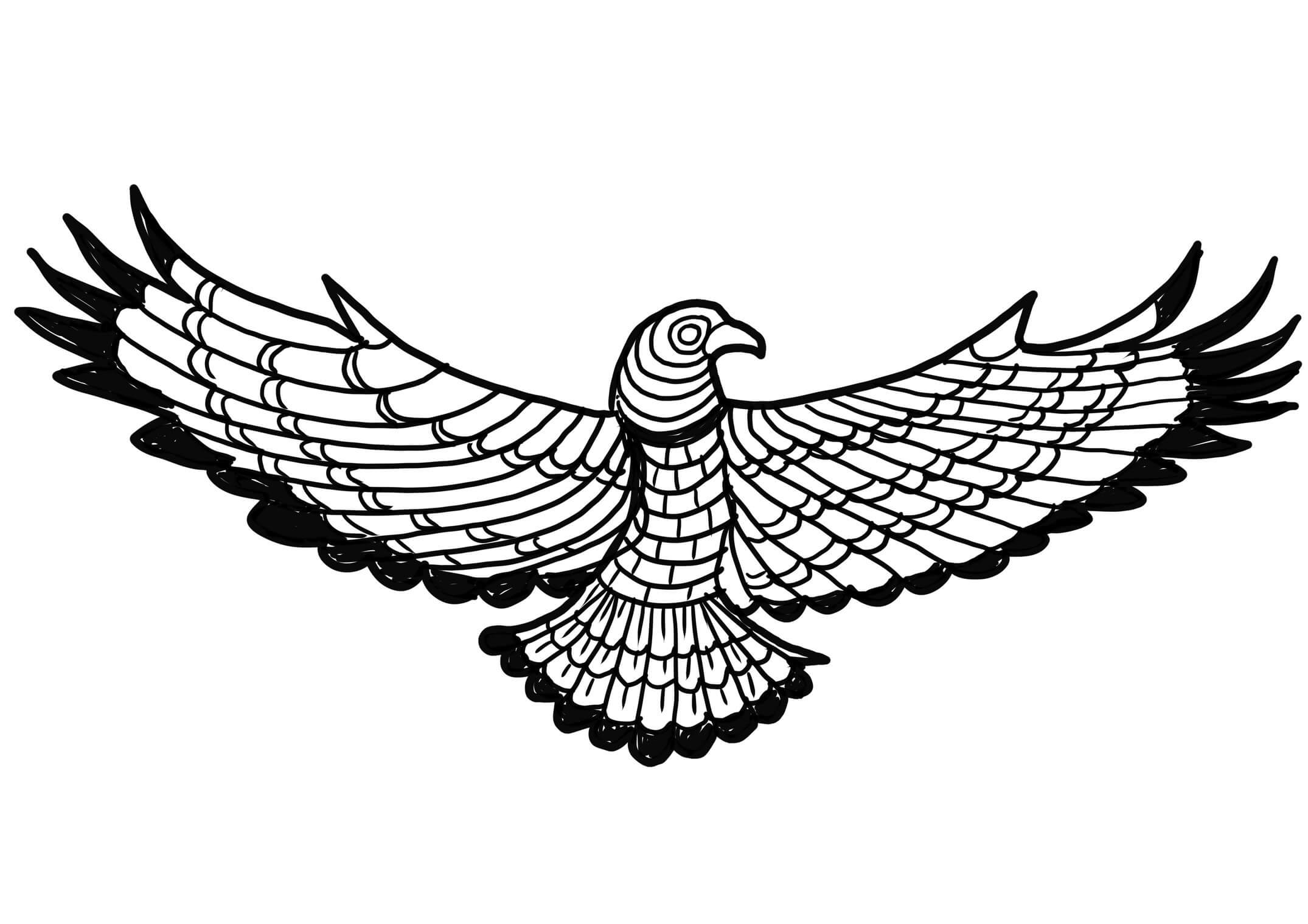 Mandala Eagle Coloring Page - Sheet 2 Mandalas