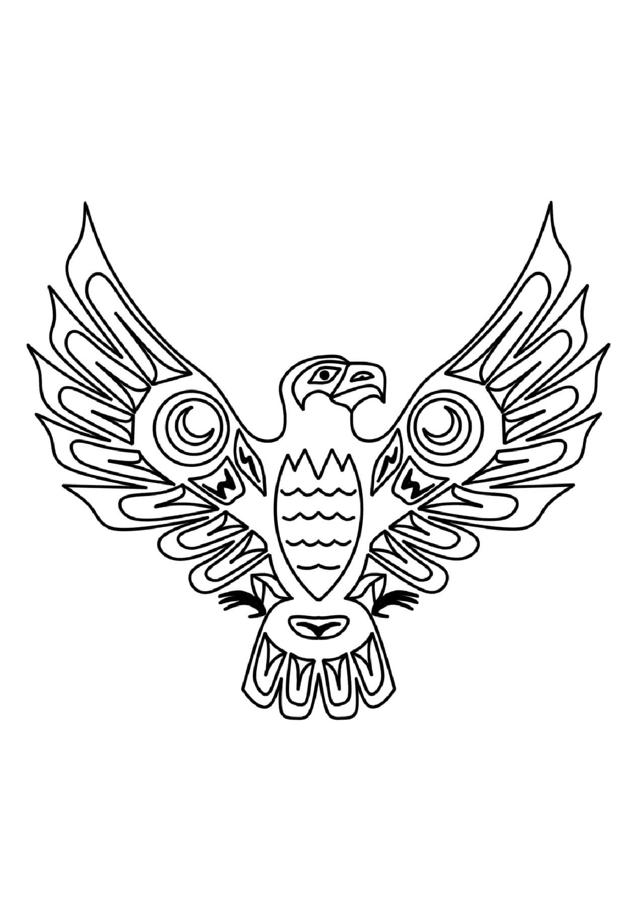 Mandala Eagle Coloring Page - Sheet 6 Mandalas