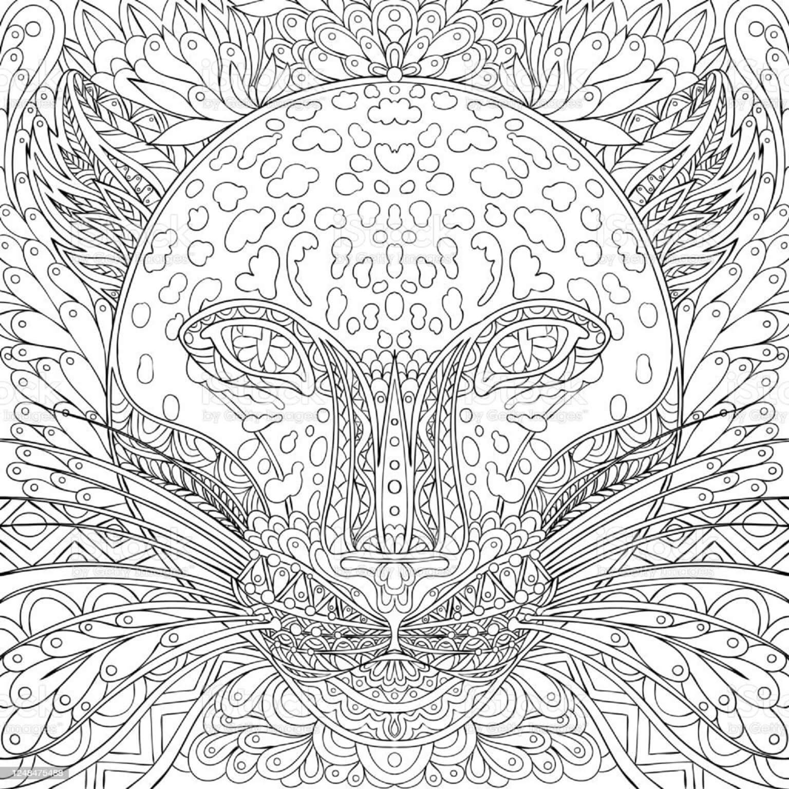 Coloriage Mandala Guépard Mandalas