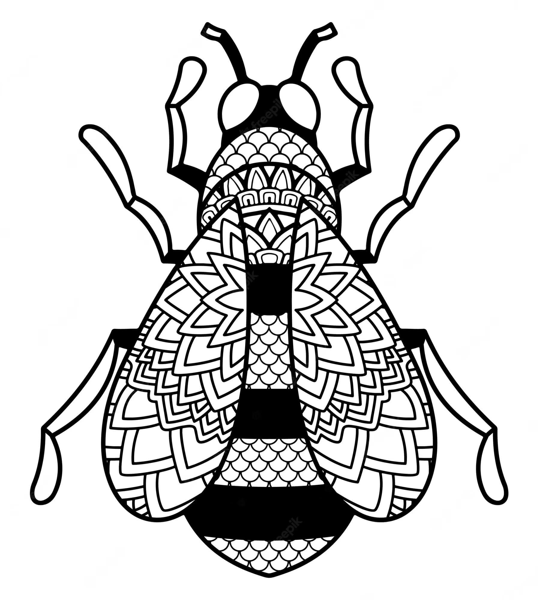 Coloriage Mandala Abeille Mandalas