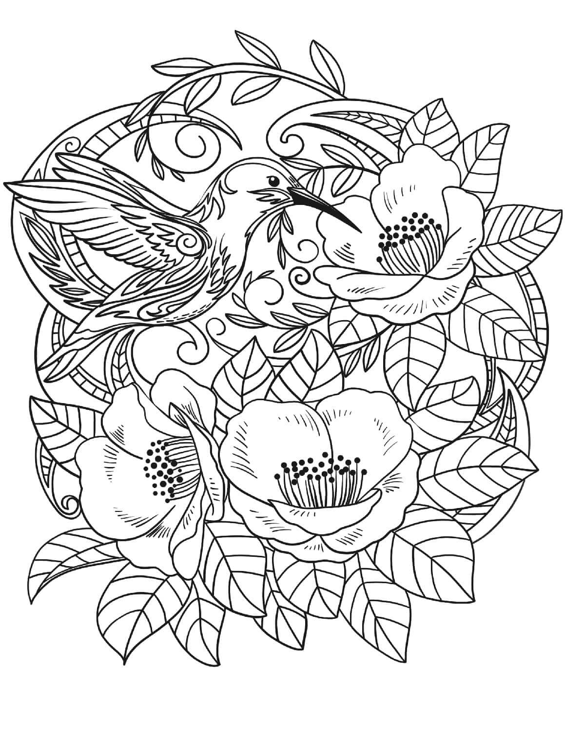 Coloriage Mandala: Doux printemps Mandalas