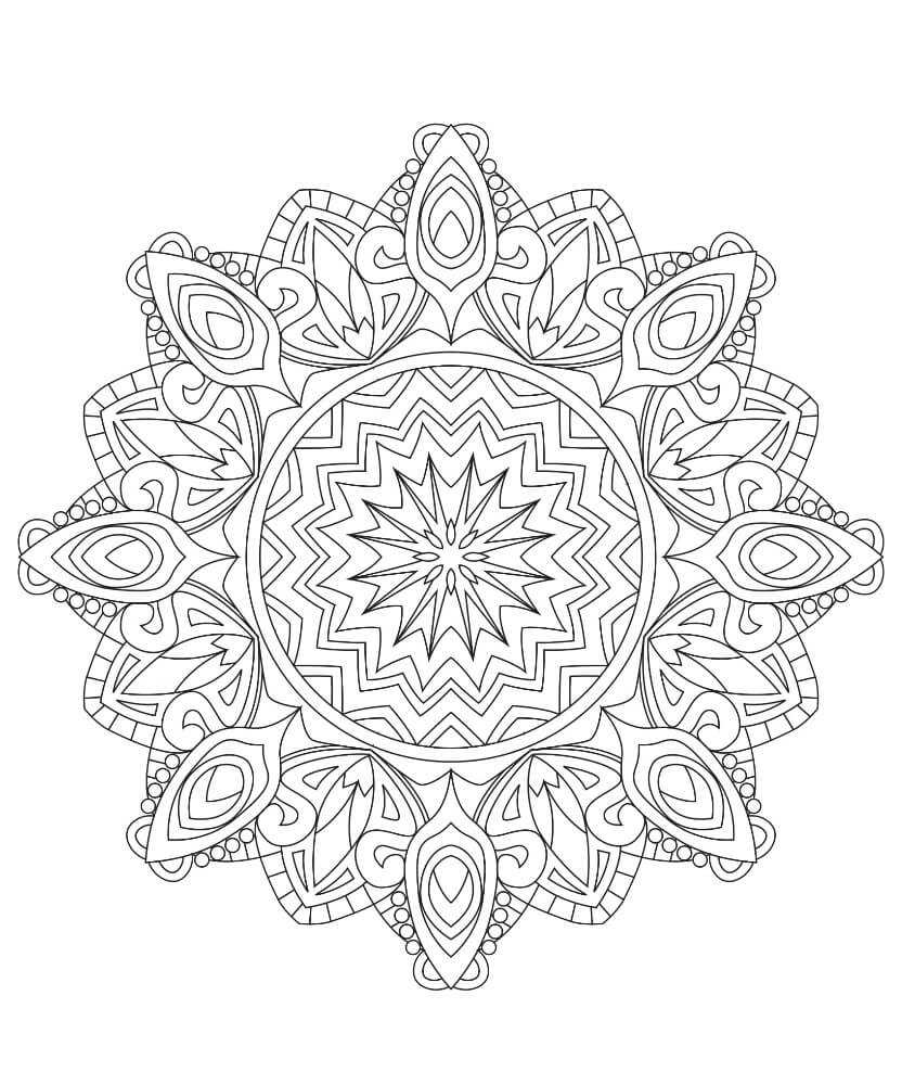 Coloriage Mandala: Fruits d'été Feuille 2 Mandalas