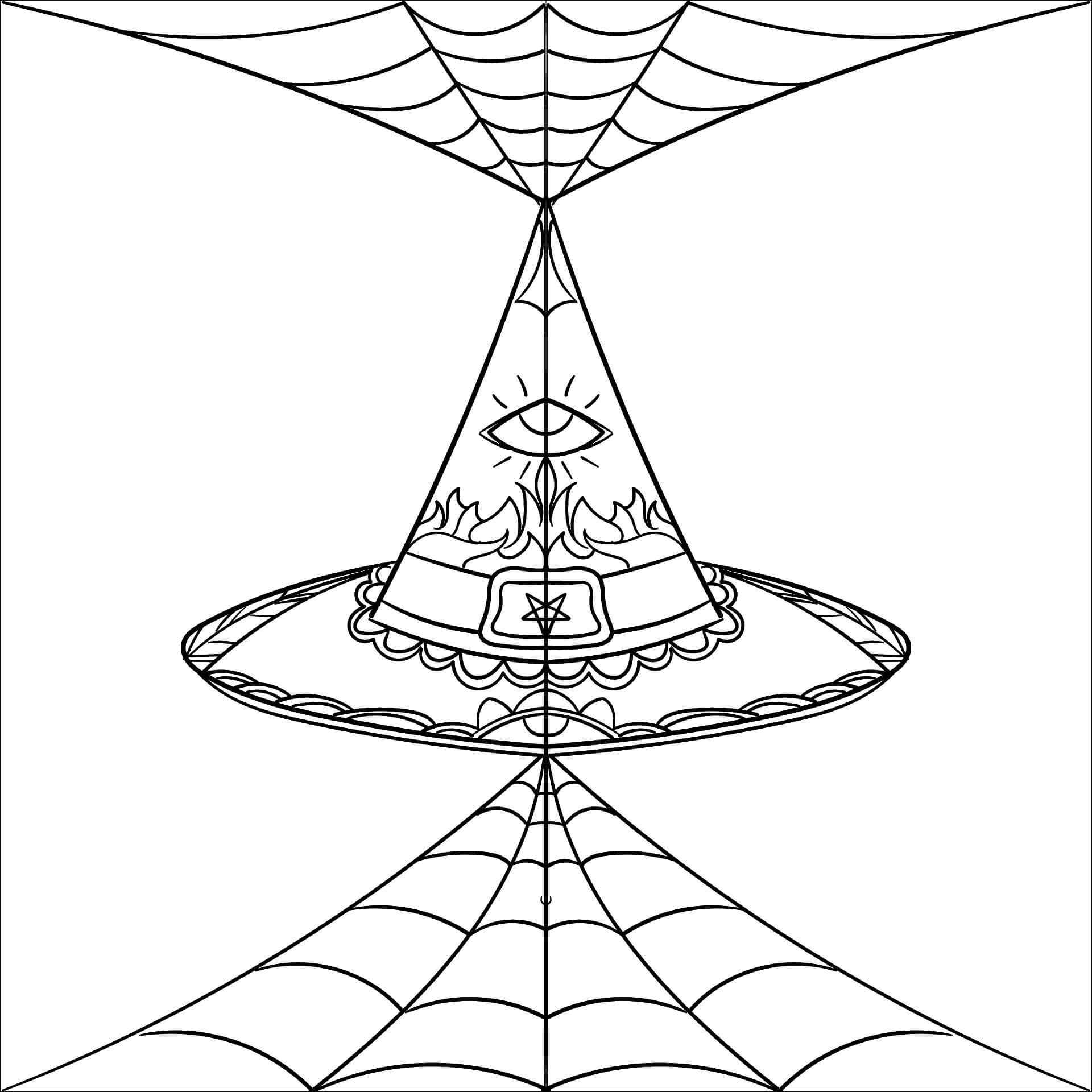 Coloriage Mandala: Halloween Feuille 14 Mandalas