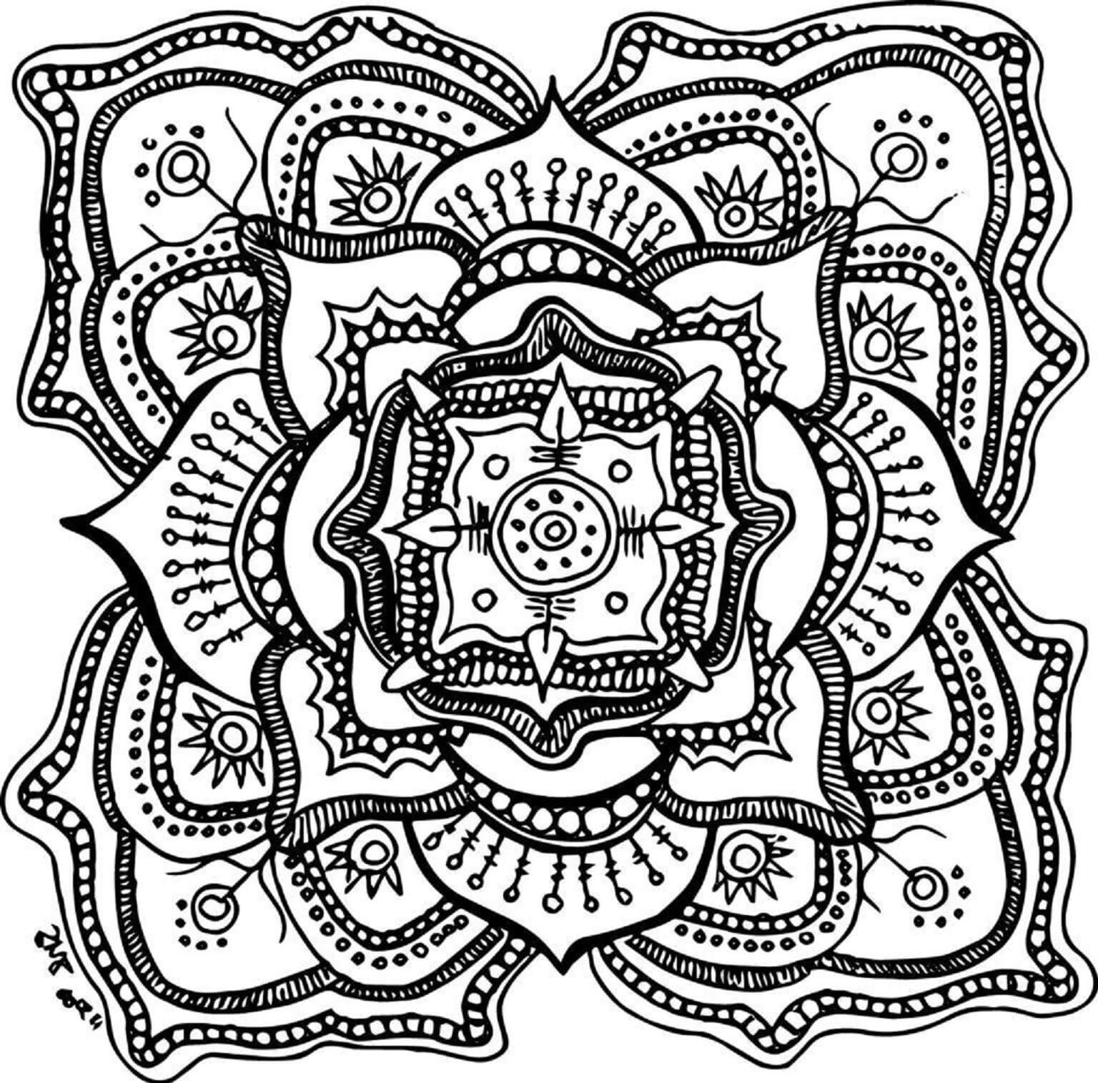 Coloriage Mandala: Halloween Feuille 3 Mandalas