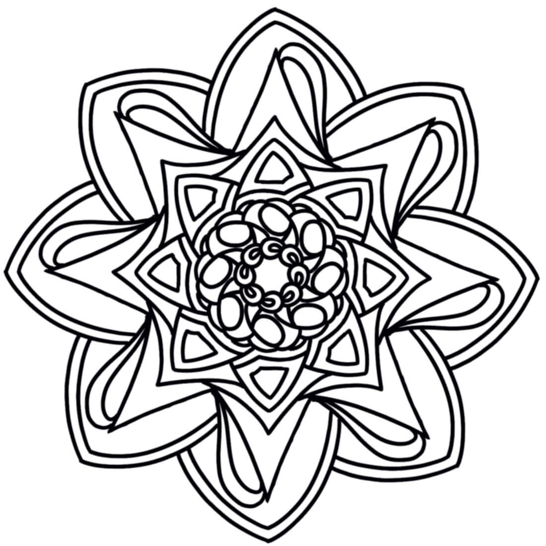 Coloriage Mandala: Visite du printemps Mandalas