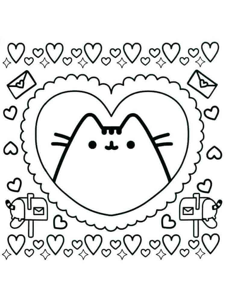 Mandala Pusheen Coloring Page - Sheet 2 Mandalas