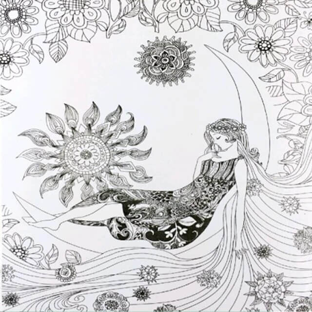 Coloriage Mandala: Contes de fées et rêves magiques Mandalas