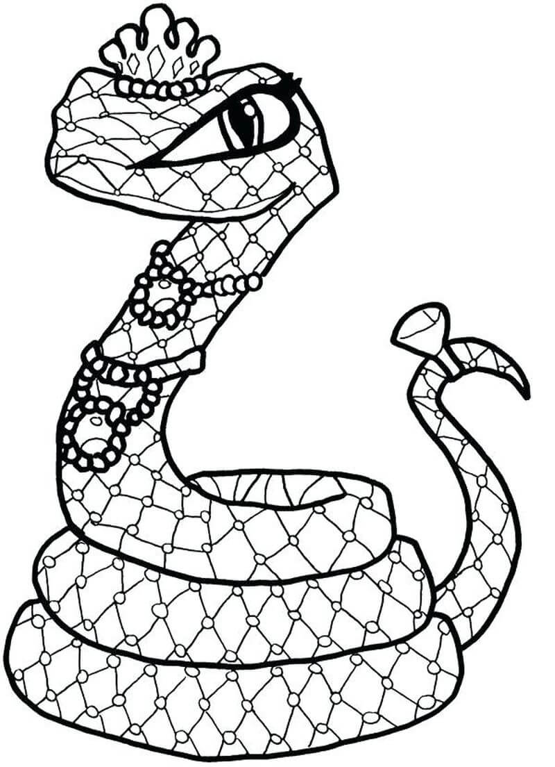 Coloriage Mandala: Serpent-reine Mandalas