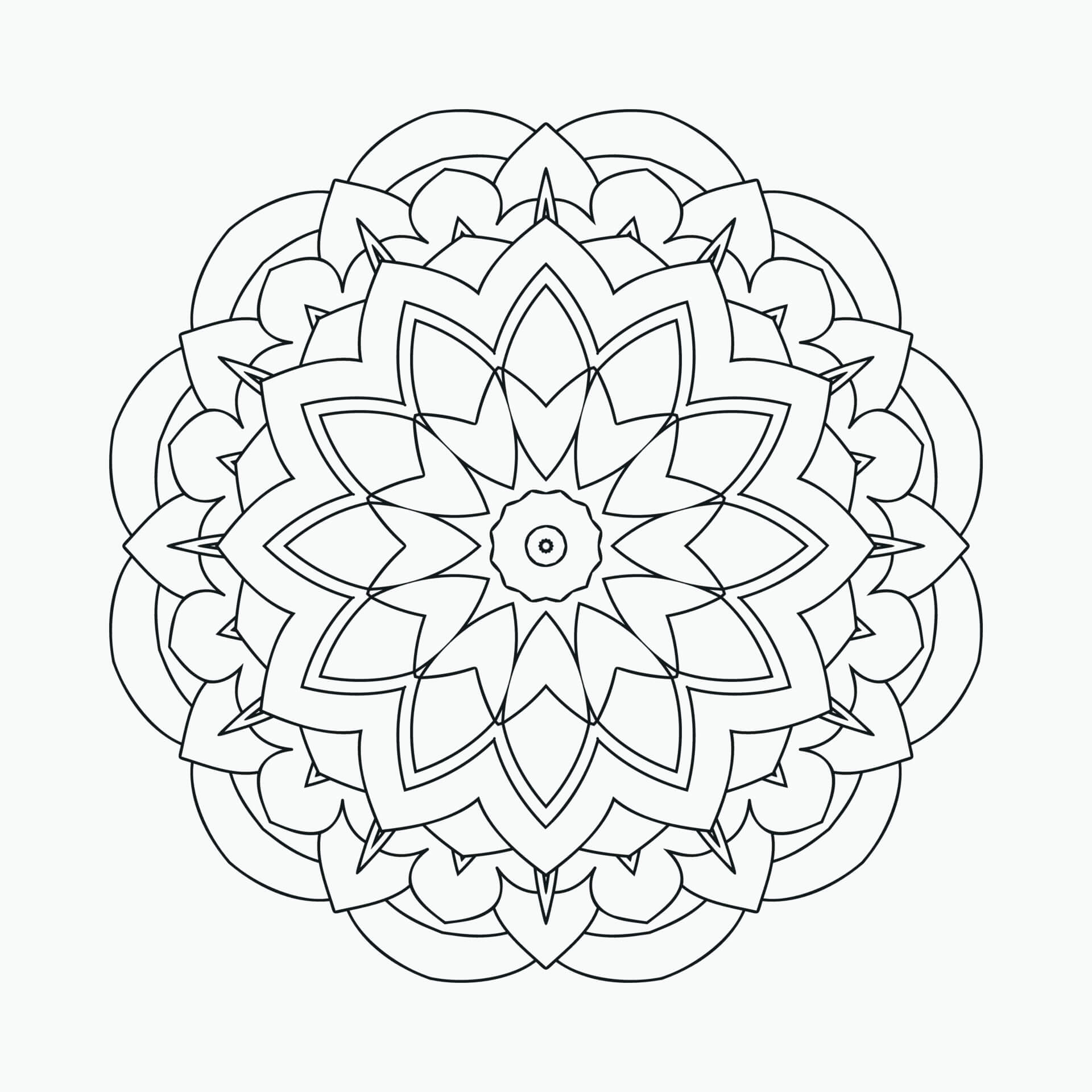 Mandala Perfect Native Coloring Page Mandalas
