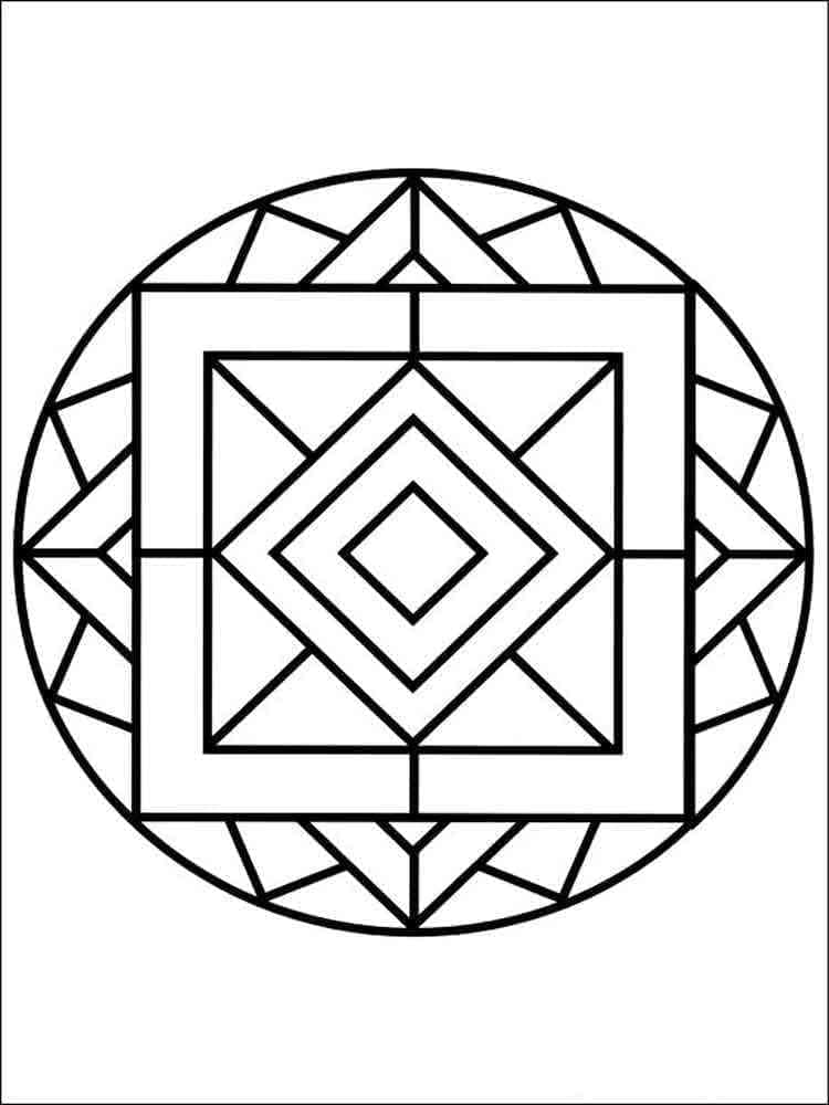 Coloriage Mandala: Modèles simples à imprimer gratuitement Mandalas