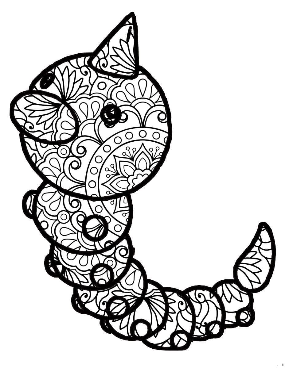 Coloriage Mandala: Pokémon Aspicot Mandalas