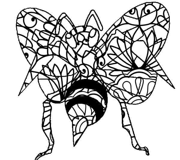 Coloriage Mandala: Pokémon Dardargnan Mandalas