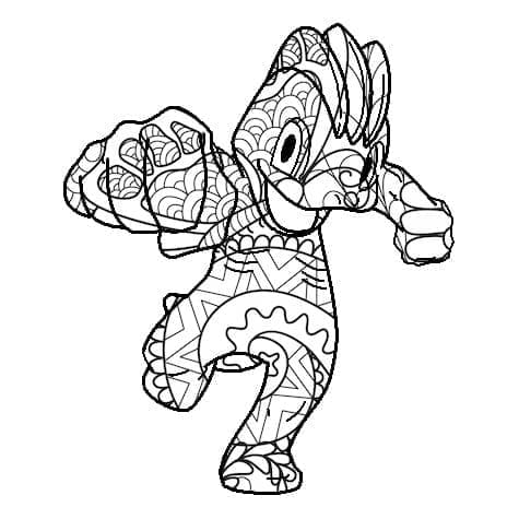 Coloriage Mandala: Pokémon Machoc Mandalas
