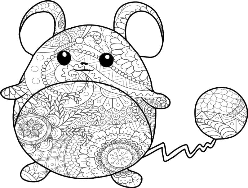 Coloriage Mandala: Pokémon Marill Mandalas
