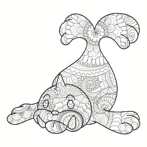 Coloriage Mandala: Pokémon Otaria Mandalas