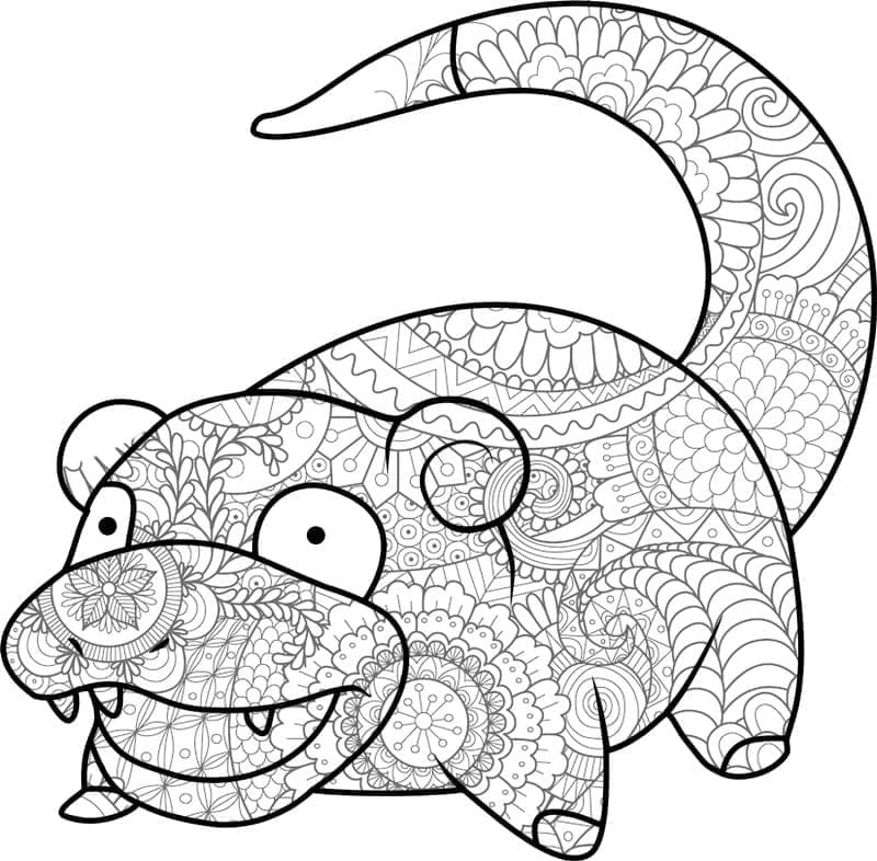 Coloriage Mandala: Pokémon Ramoloss Mandalas