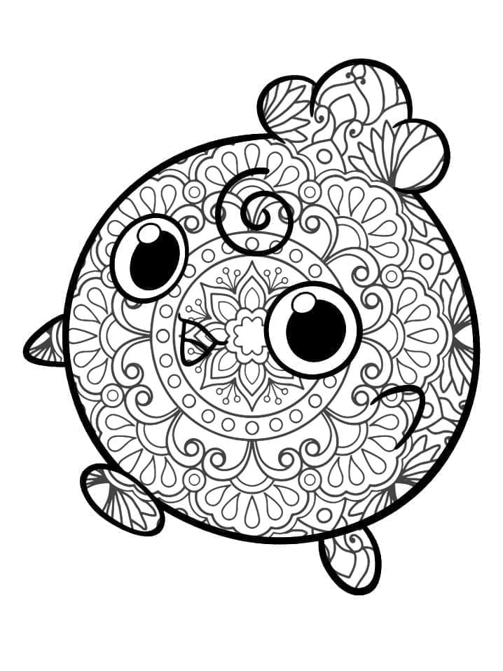 Coloriage Mandala: Pokémon Toudoudou Mandalas