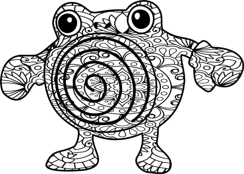 Coloriage Mandala: Pokémon Têtarte Mandalas