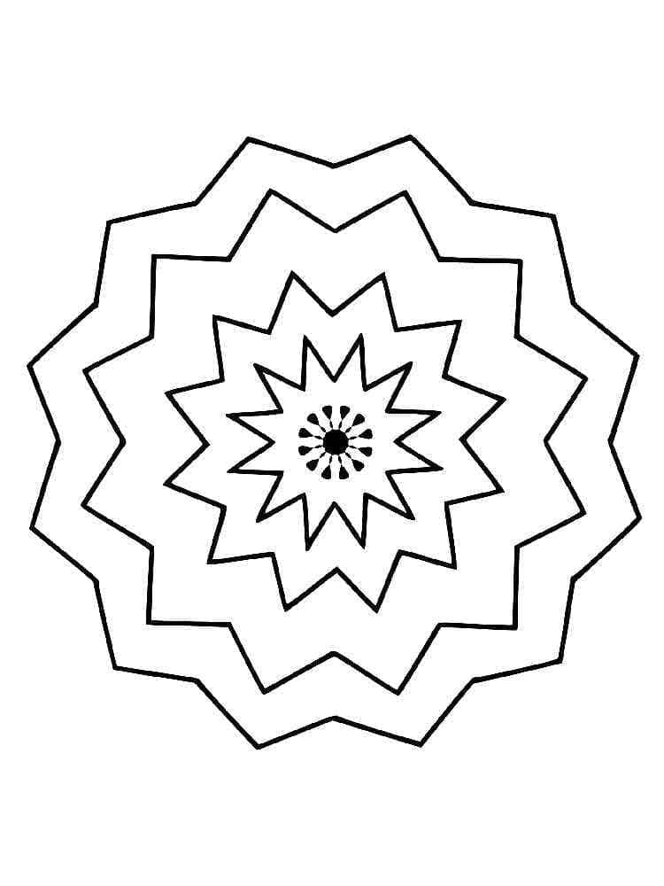 Coloriage Mandala: Simple et gratuit Mandalas