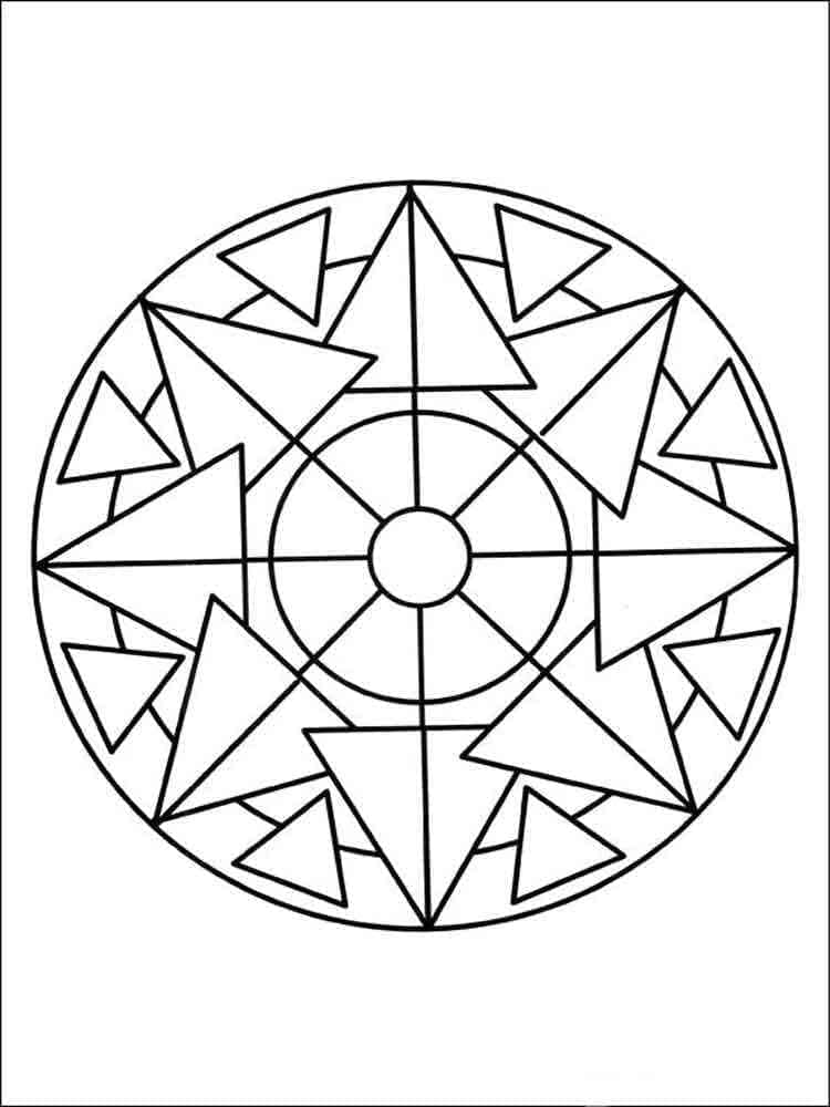 Coloriage Mandala Simple Mandalas