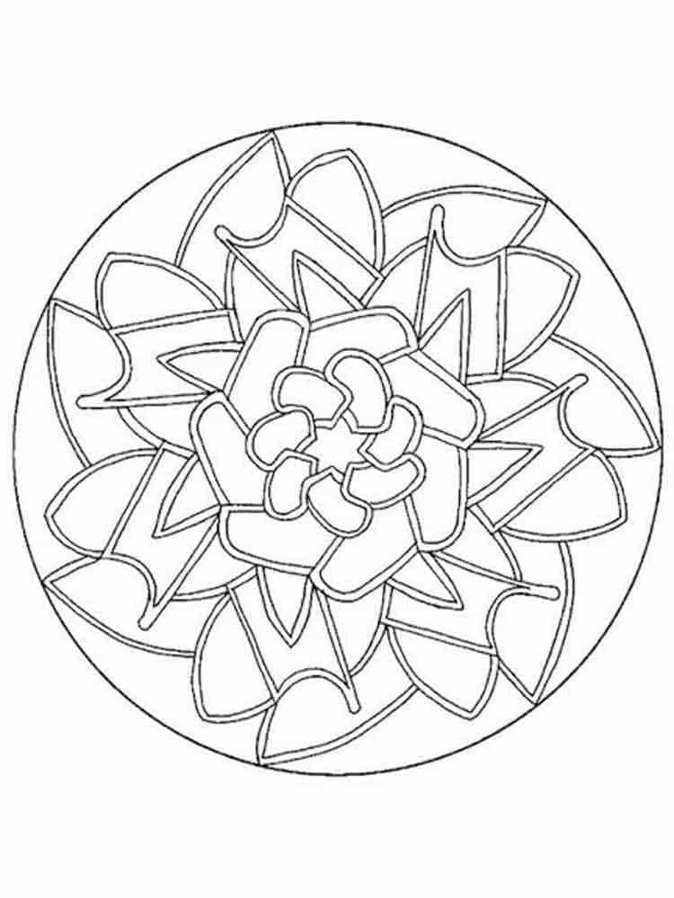 Coloriage Mandala: Simple pour adultes Mandalas