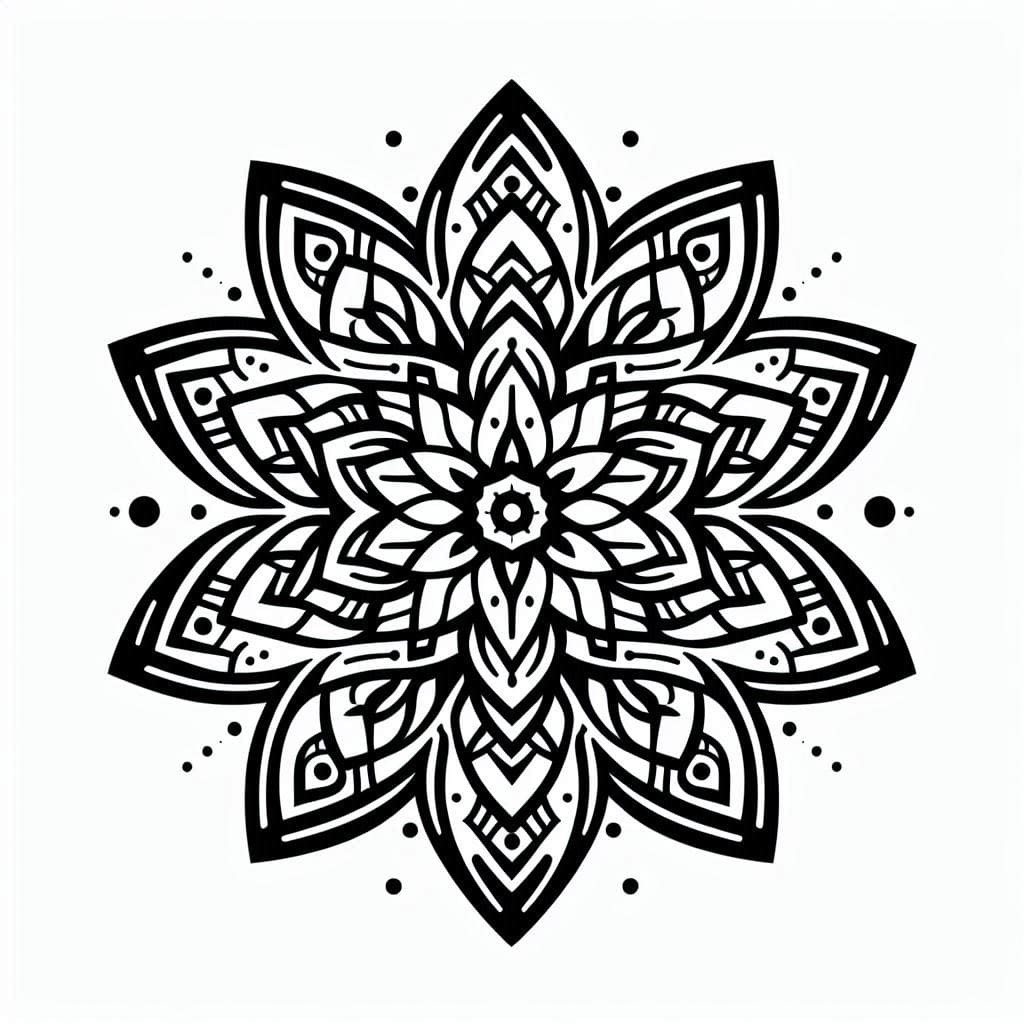 Coloriage Mandala: Abstrait parfait Mandalas