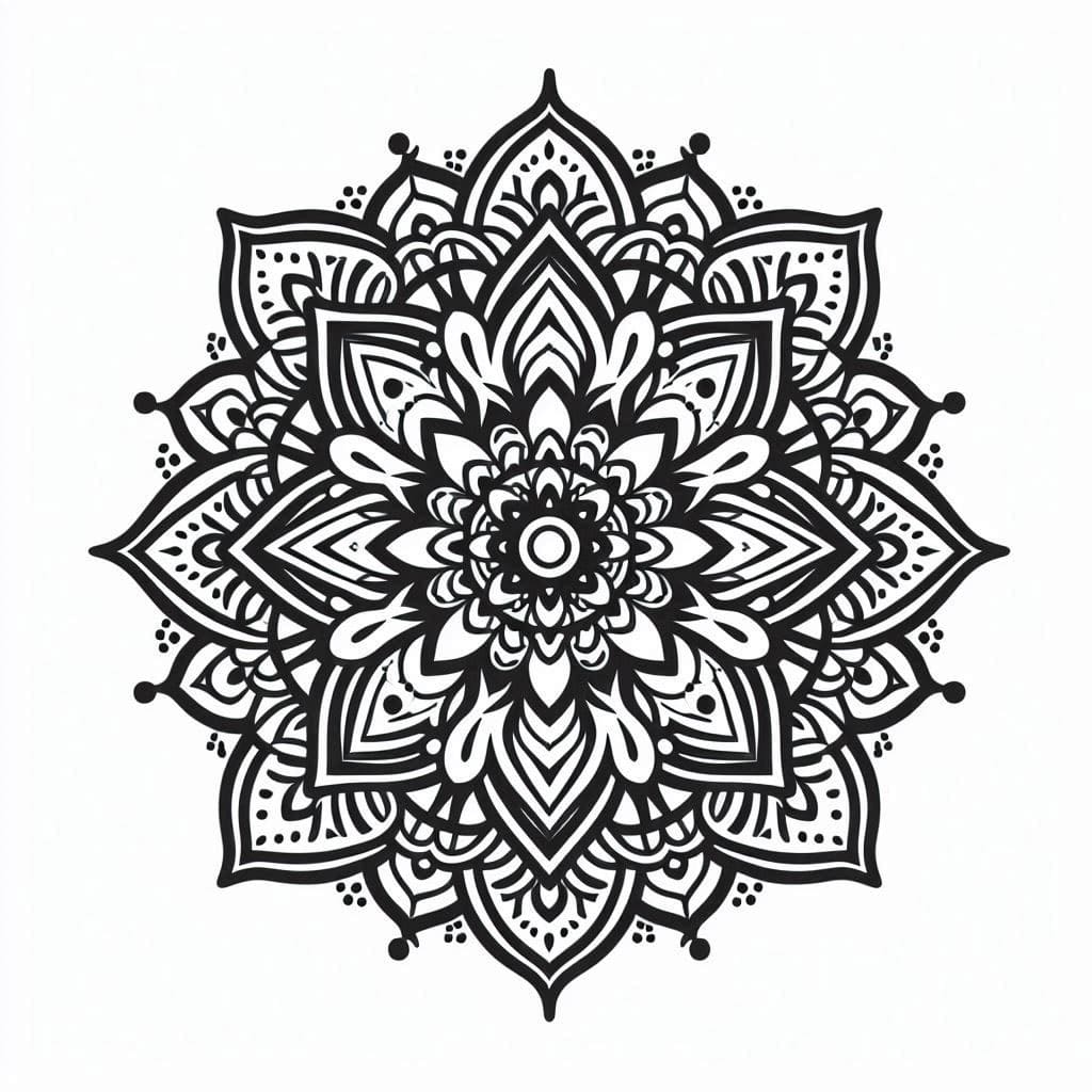 Coloriage Mandala: Abstrait pour adultes Mandalas