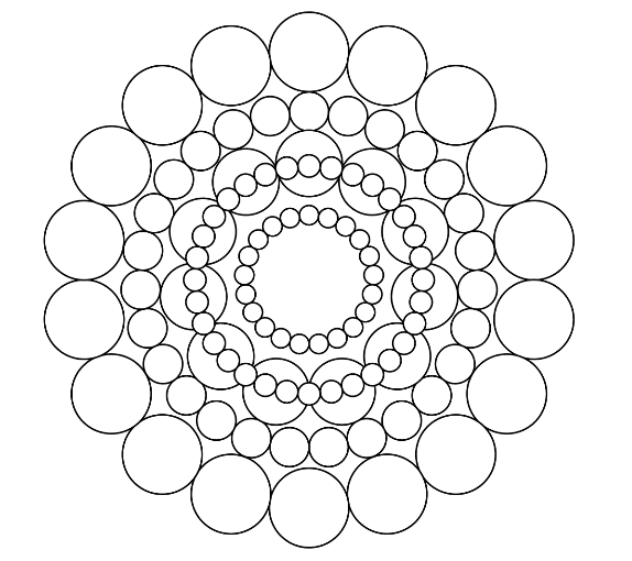 Coloriage Mandala: Adorable cercle Mandalas