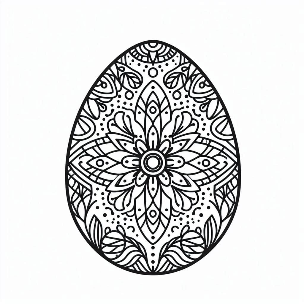 Coloriage Mandala: Adorable Pâques Mandalas