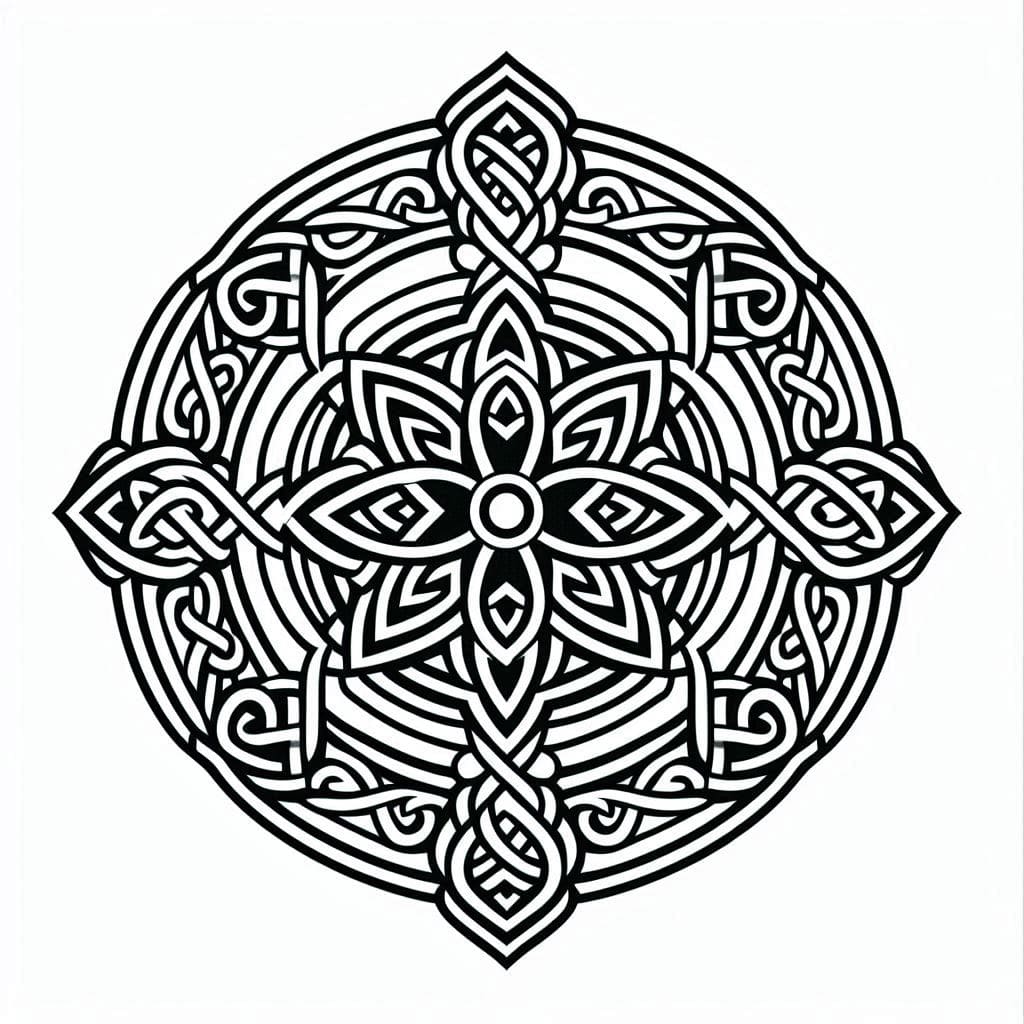 Coloriage Mandala: Adorables celtiques Mandalas