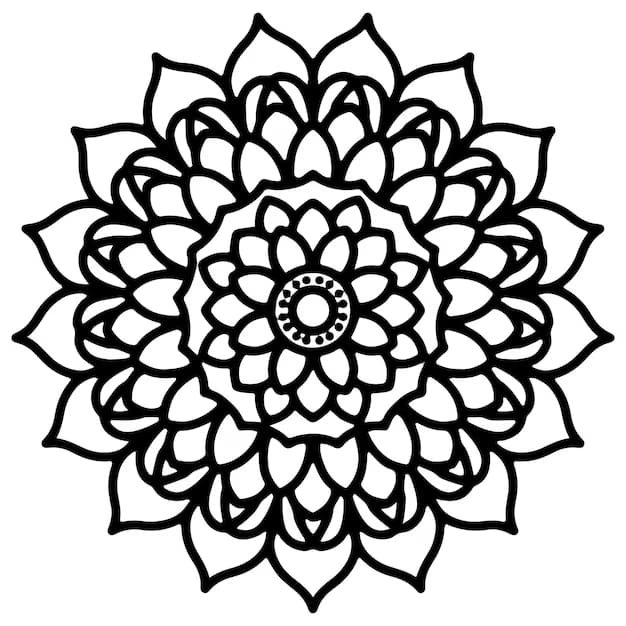 Coloriage Mandala: Bon cercle Mandalas