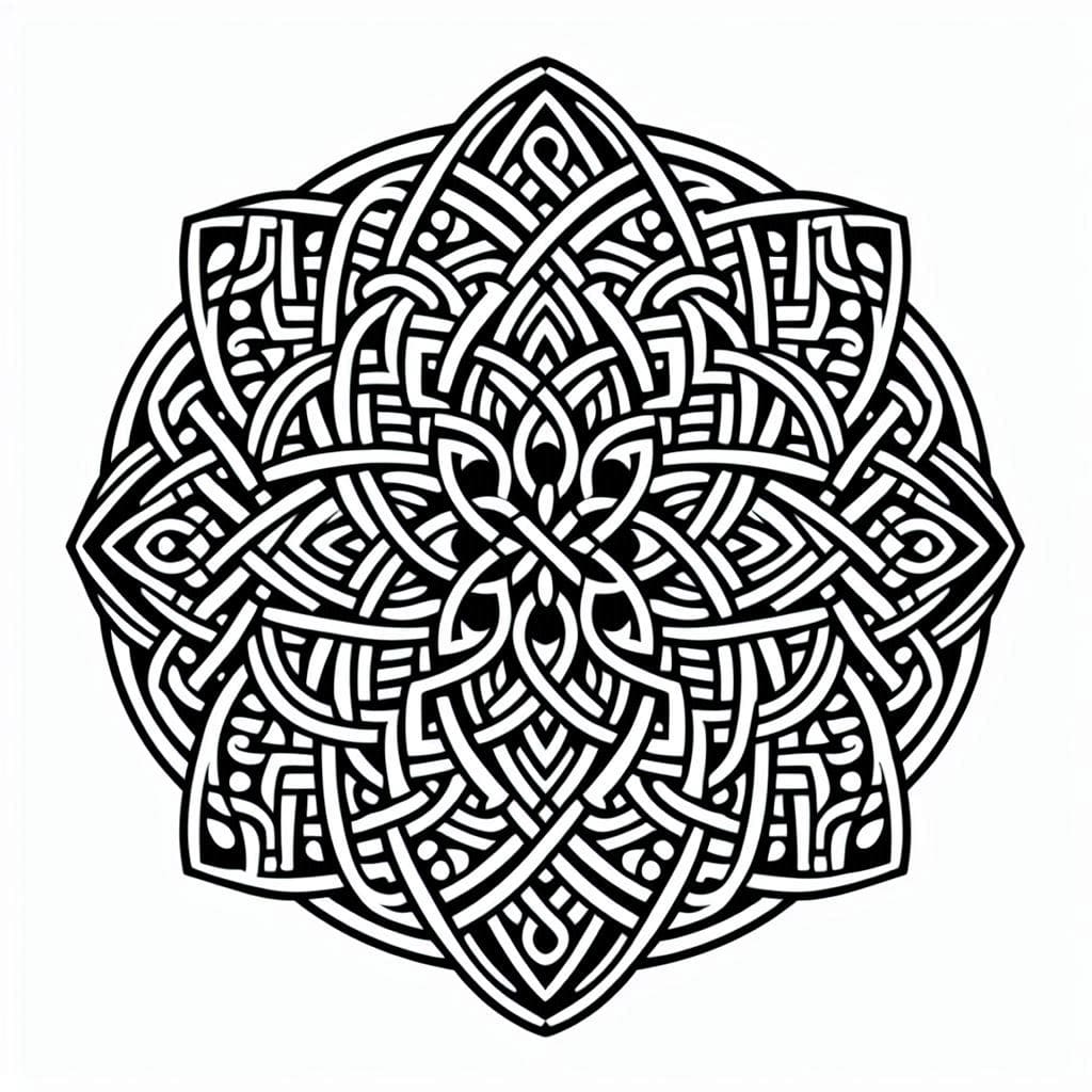Coloriage Mandala: Celtique complexe Mandalas