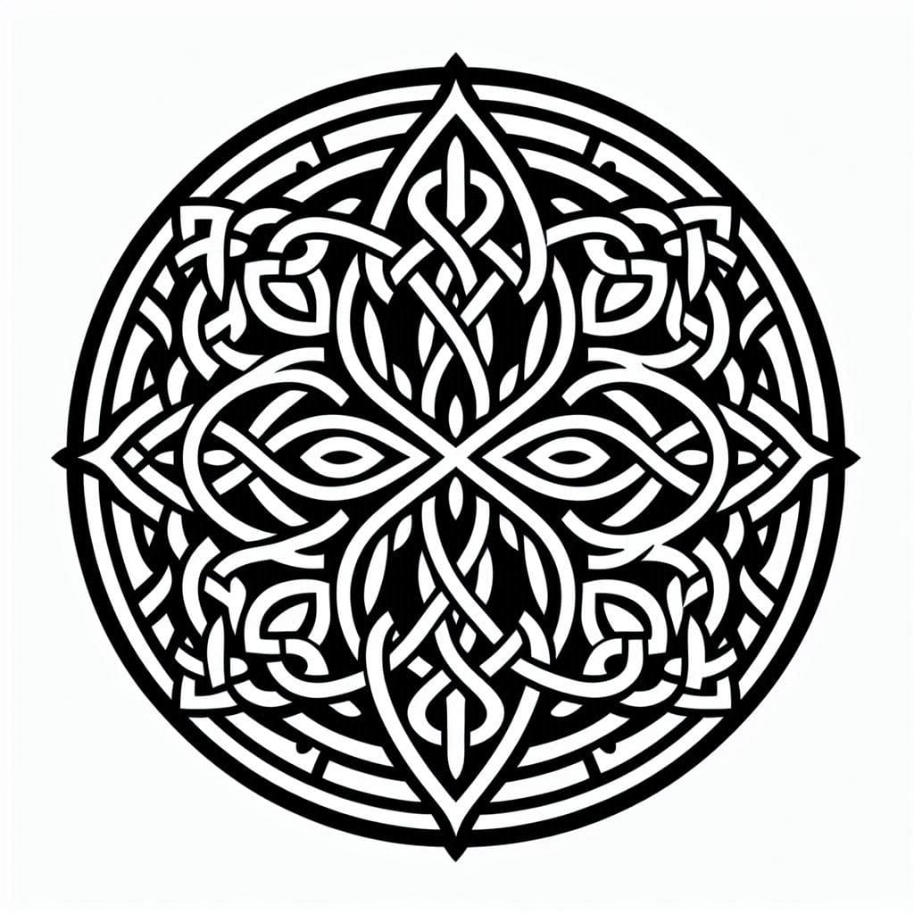 Coloriage Mandala: Celtique à imprimer gratuit Mandalas