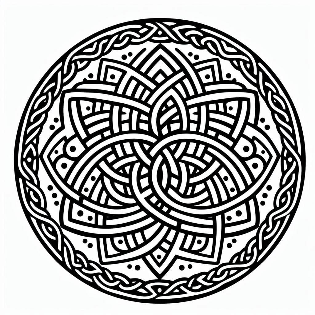 Coloriage Mandala Celtique Mandalas