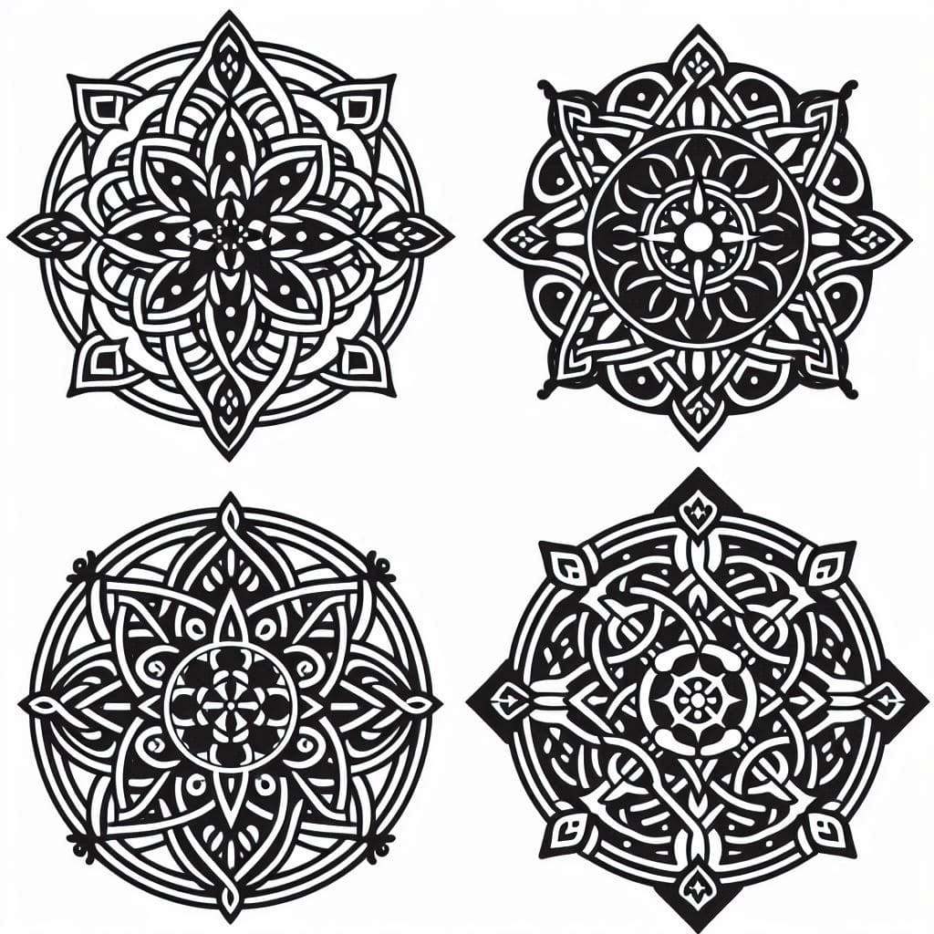 Coloriage Mandala: Celtique parfait Mandalas