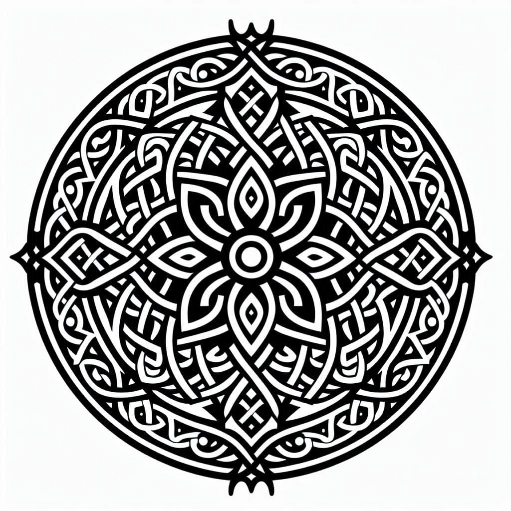 Coloriage Mandala: Celtique pour enfants Mandalas