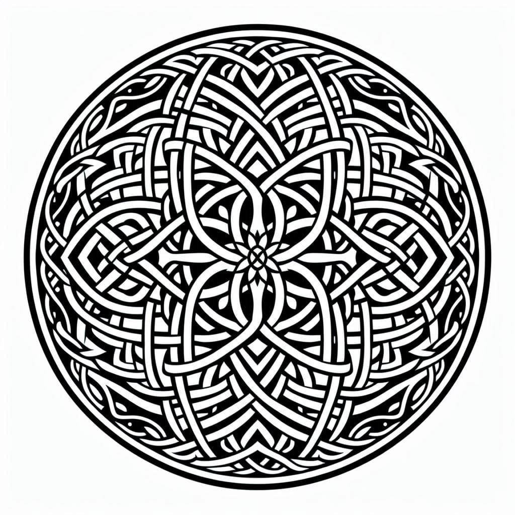 Coloriage Mandala: Celtique spécial Mandalas
