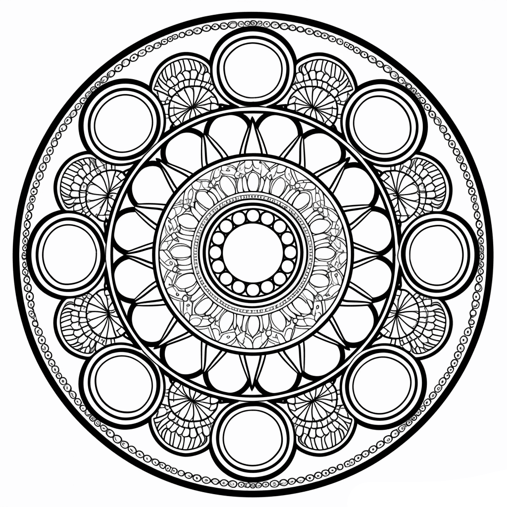 Coloriage Mandala Cercle Mandalas