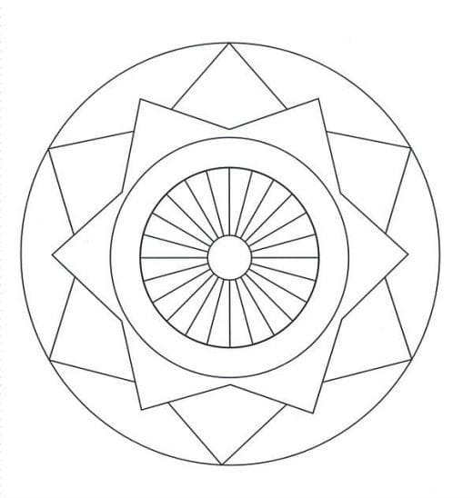 Coloriage Mandala: Cercle merveilleux Mandalas