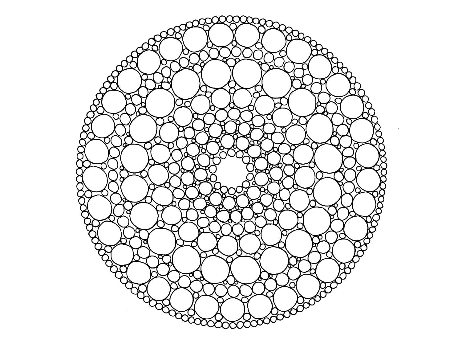 Coloriage Mandala: Cercle normal Mandalas