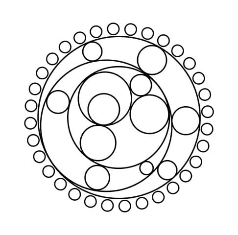 Coloriage Mandala: Cercle parfait Mandalas