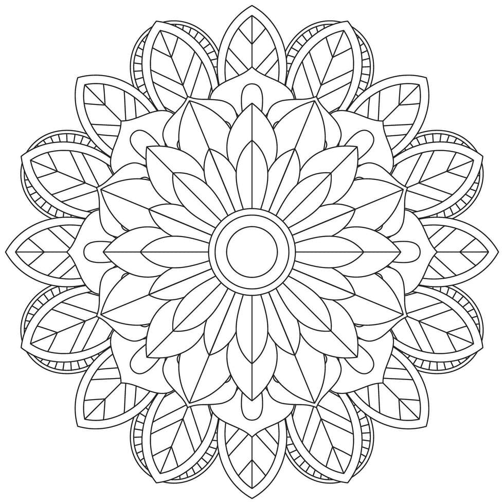 Coloriage Mandala: Cercle simple Mandalas