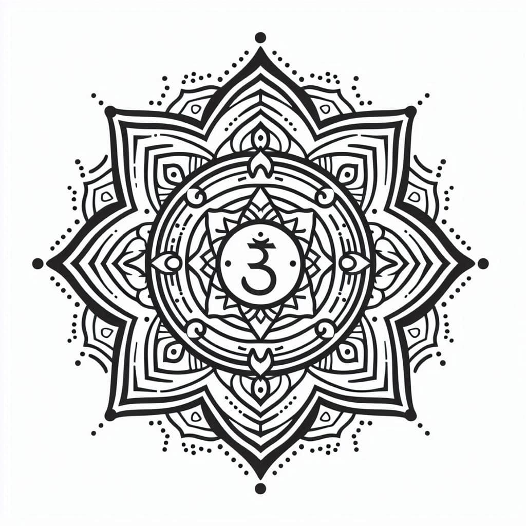 Coloriage Mandala: Chakra parfait Mandalas