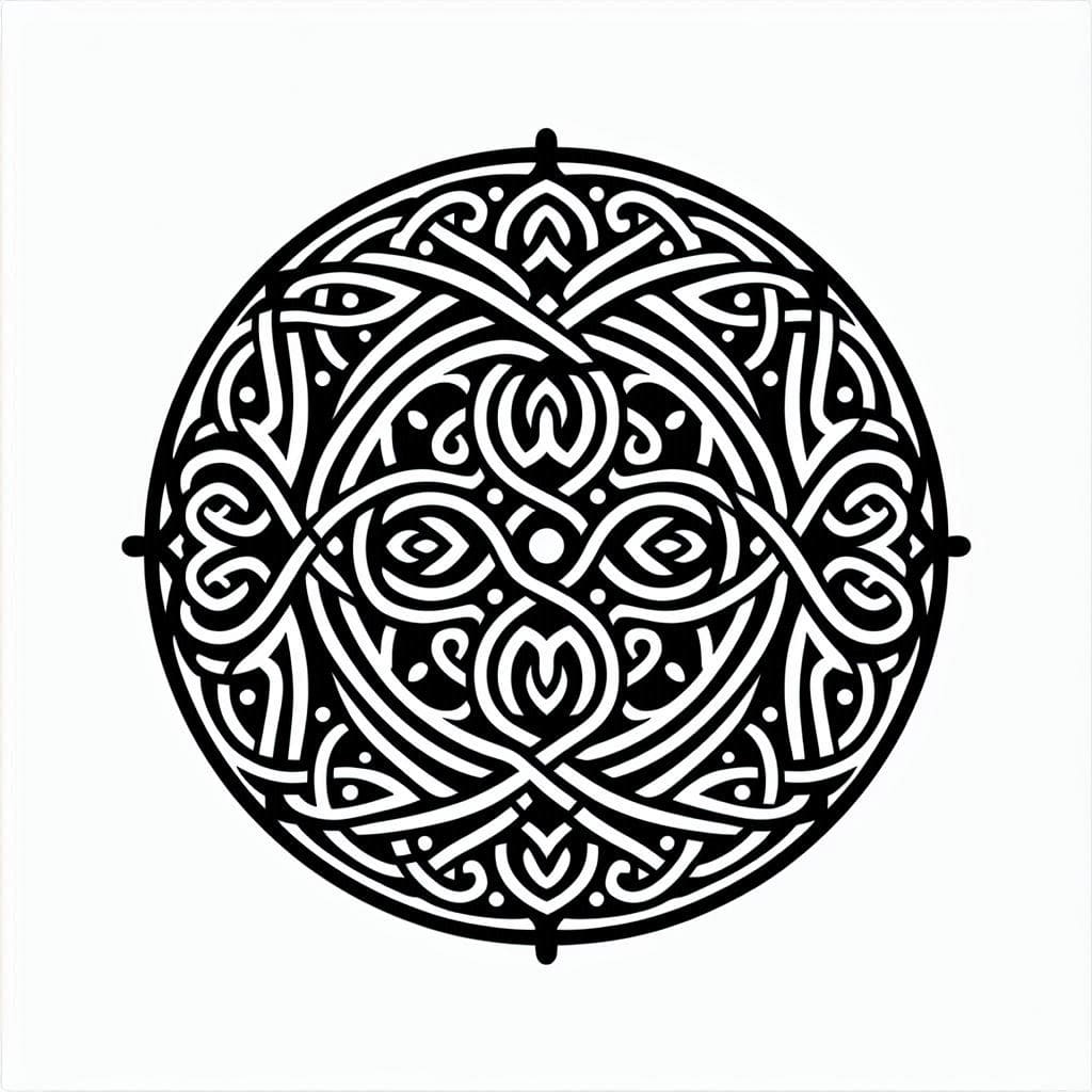 Coloriage Mandala: Esprits celtiques géniaux Mandalas