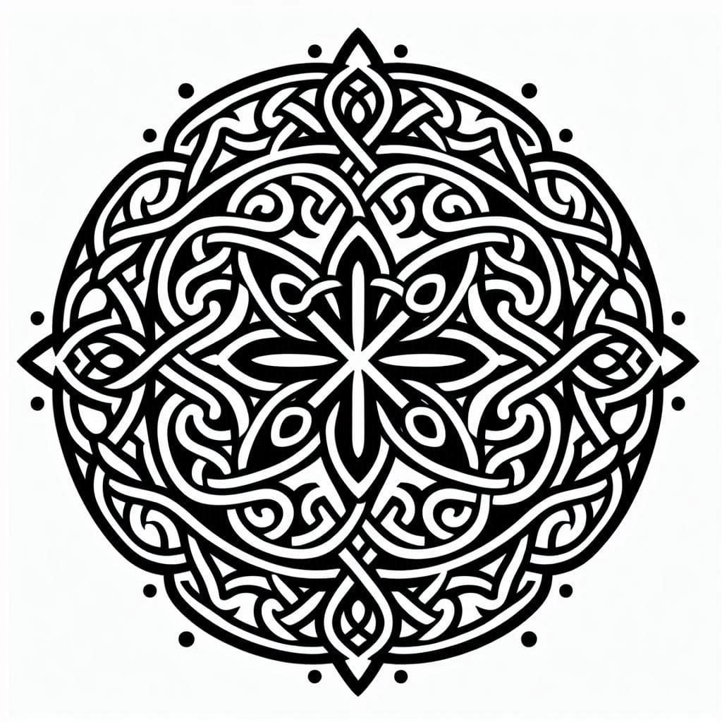 Coloriage Mandala: Grand Celte Mandalas