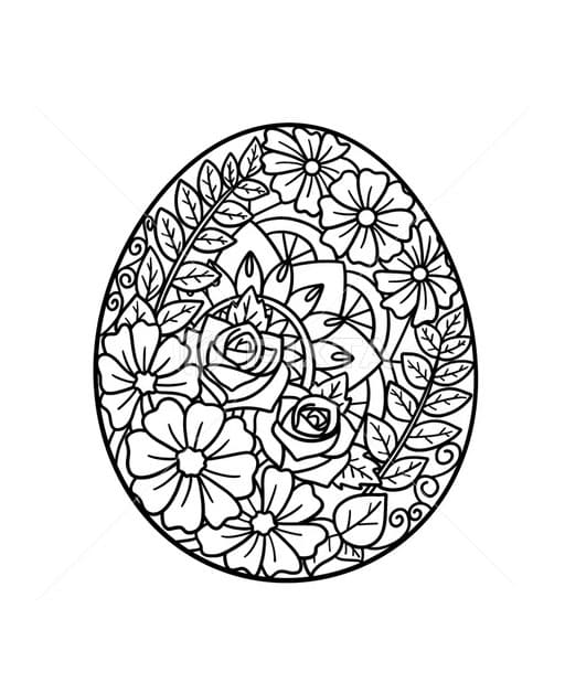 Coloriage Mandala: Grande Pâques Mandalas
