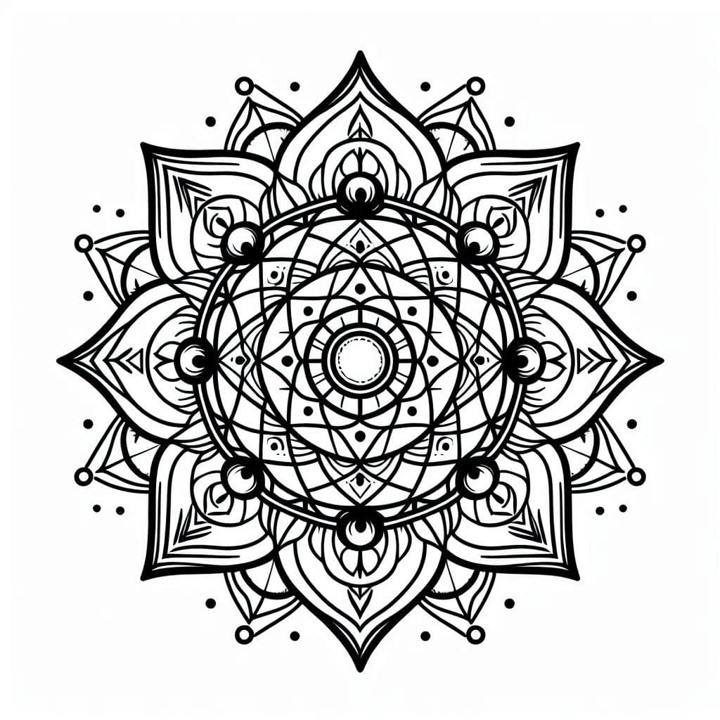 Coloriage Mandala: Gratuit Chakra Mandalas