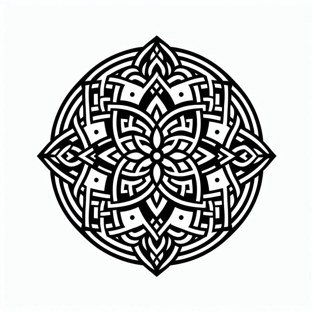 Coloriage Mandala: Image celtique Mandalas